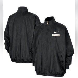 Nike Unisex WNBA Black Essential Oversized Woven Full Zip Jacket NWT